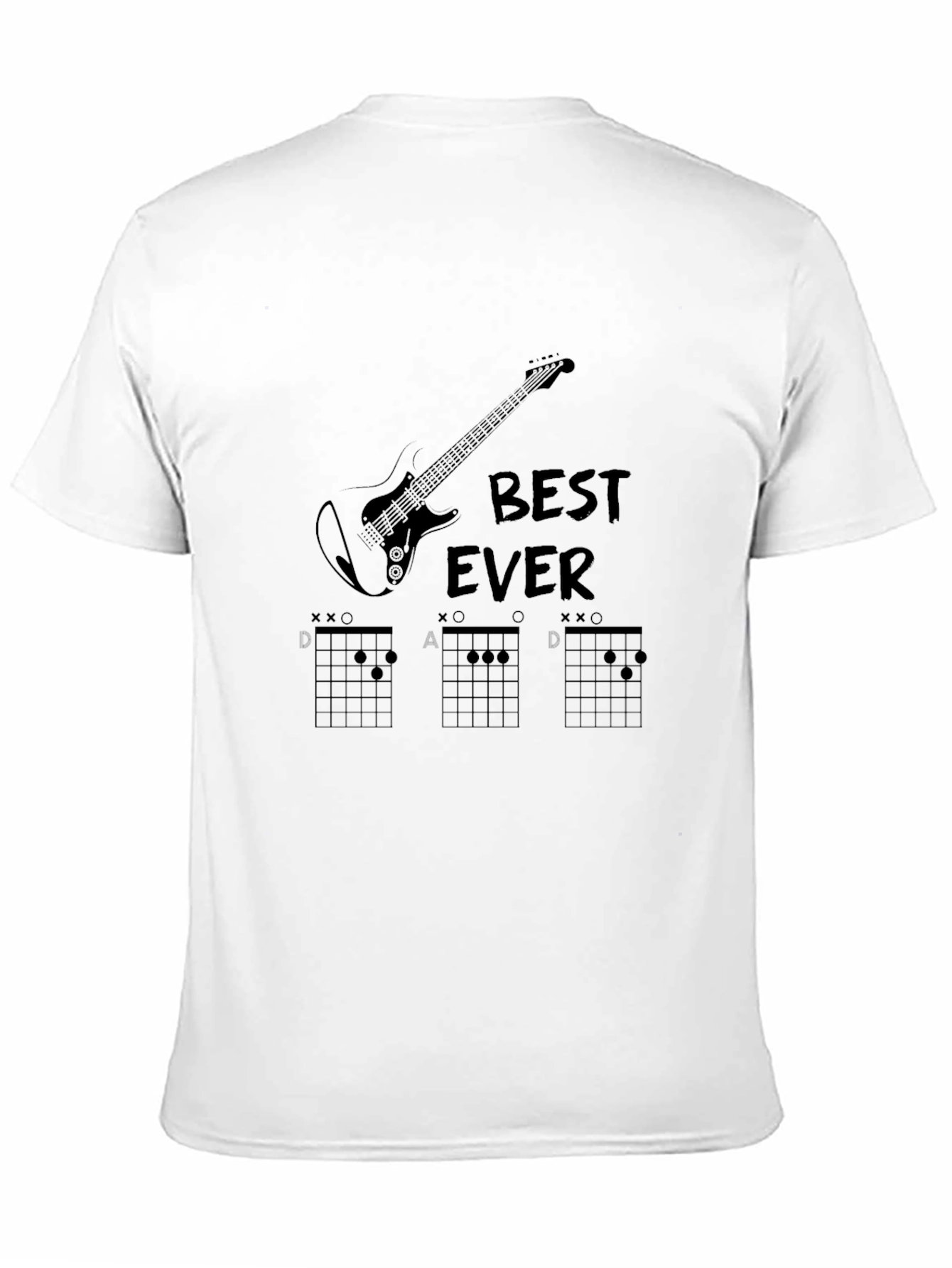 Best Ever Guitar Chords Graphic Tee - Black