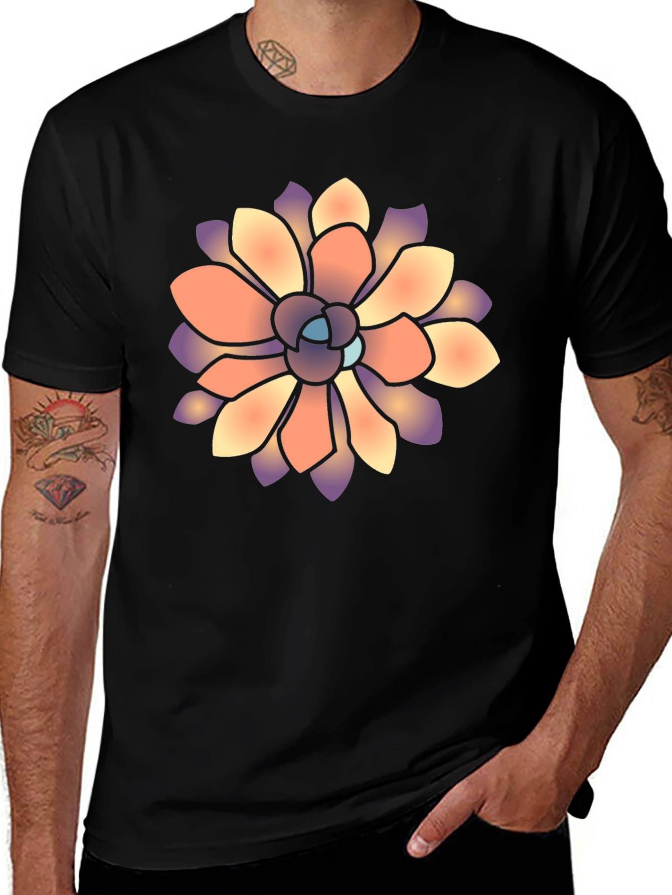 Floral Graphic T-Shirt - Unique Stylish Tee
