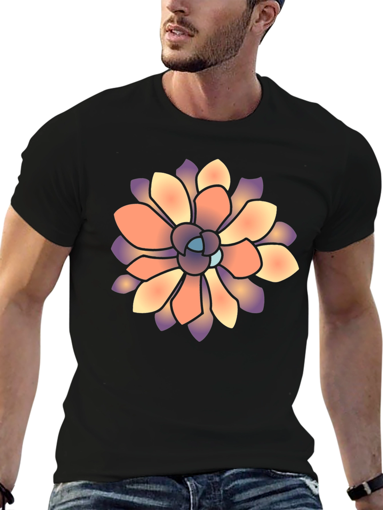 Floral Graphic T-Shirt - Unique Stylish Tee