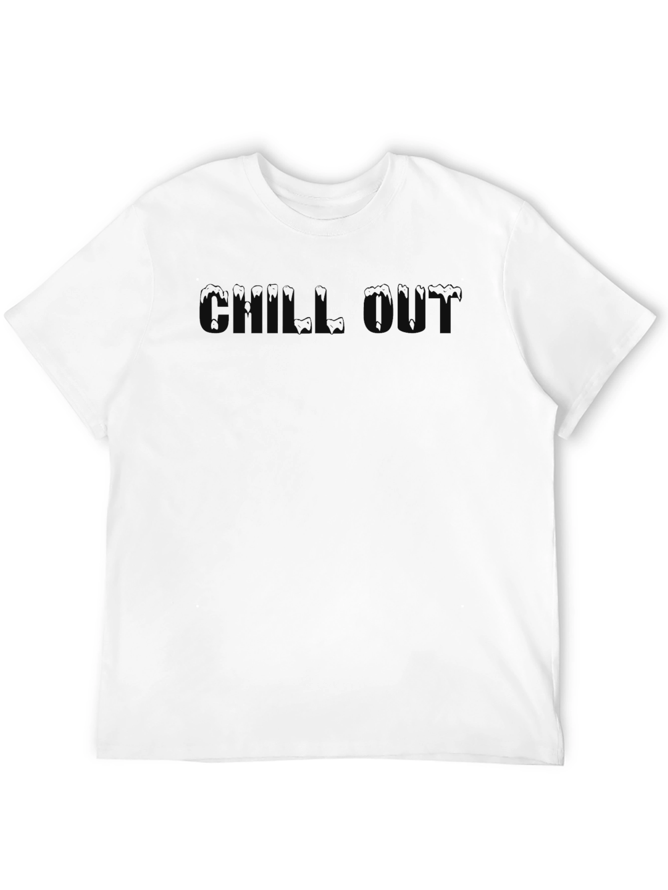 Chill Out Black Graphic T-Shirt