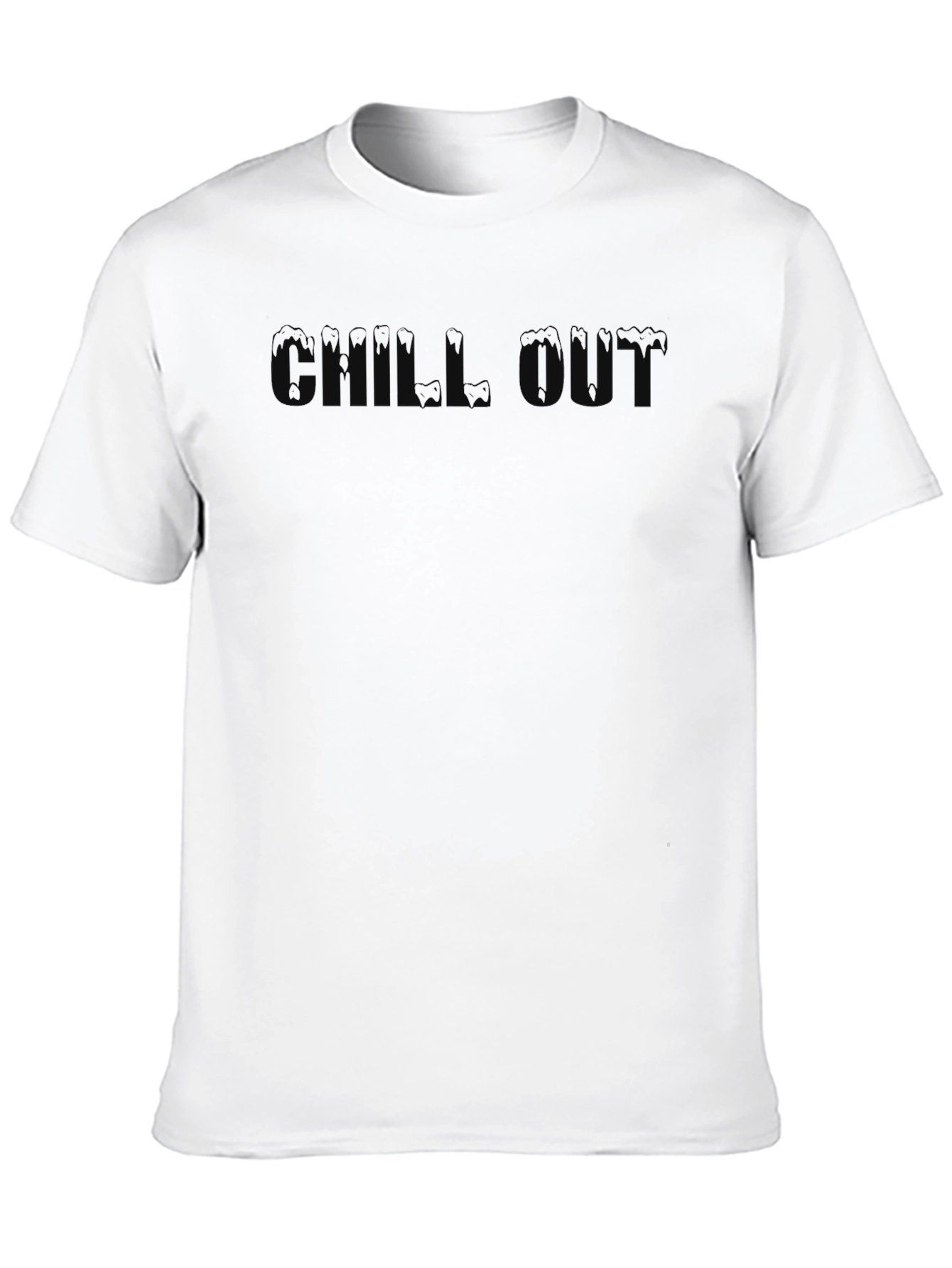 Chill Out Black Graphic T-Shirt