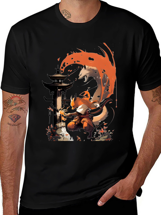 Fox Spirit Samurai Graphic Tee