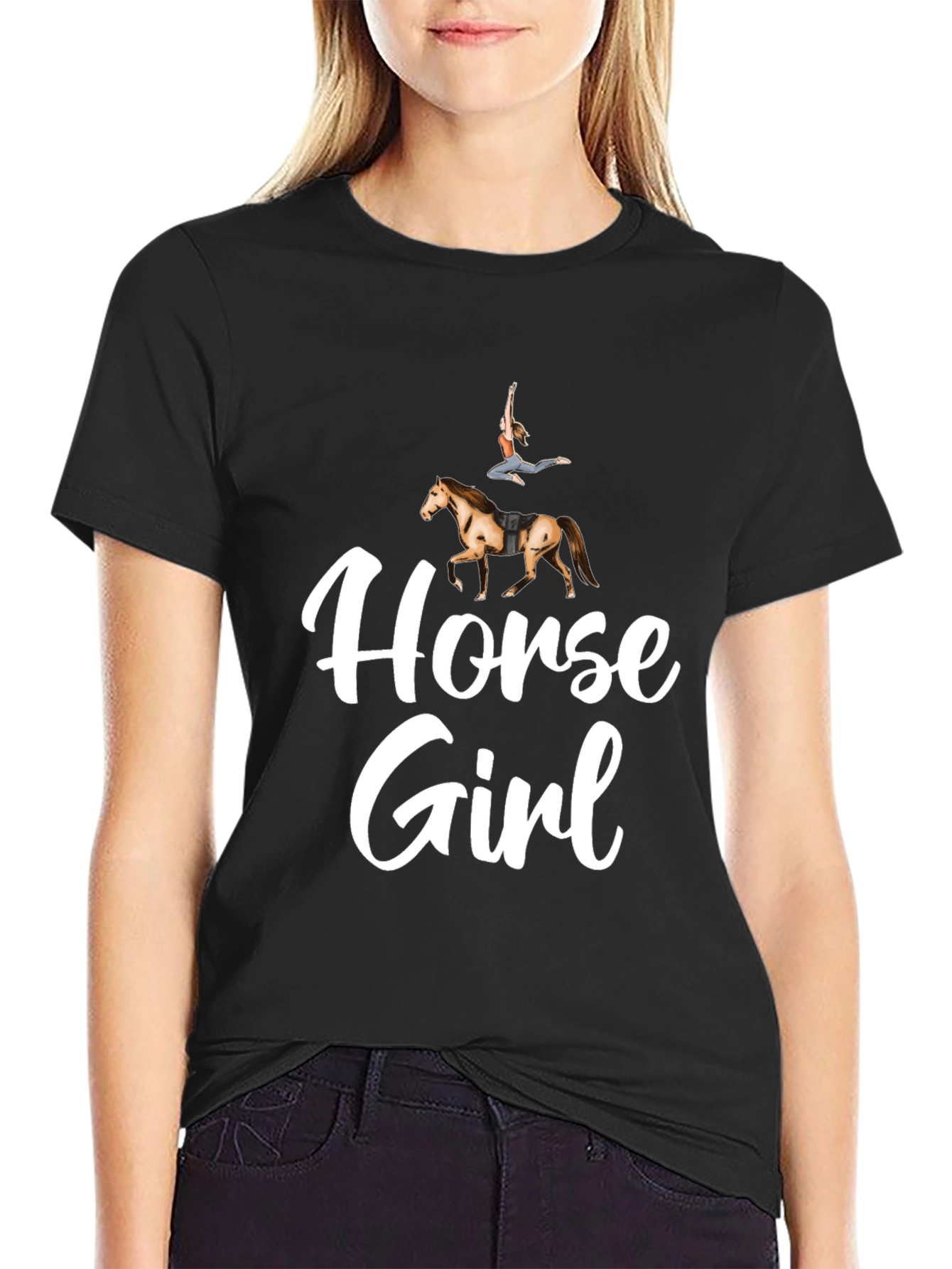 Horse Girl Graphic Tee - Equestrian T-Shirt