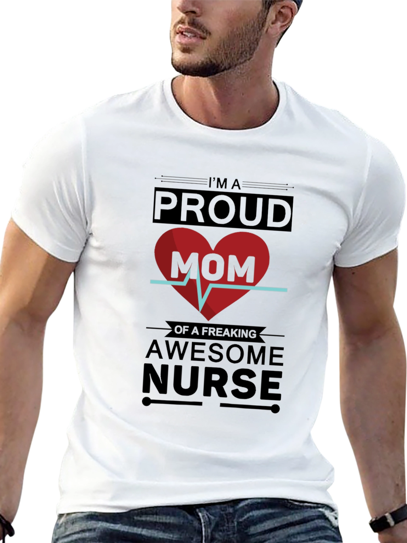 Proud Mom Awesome Nurse T-Shirt