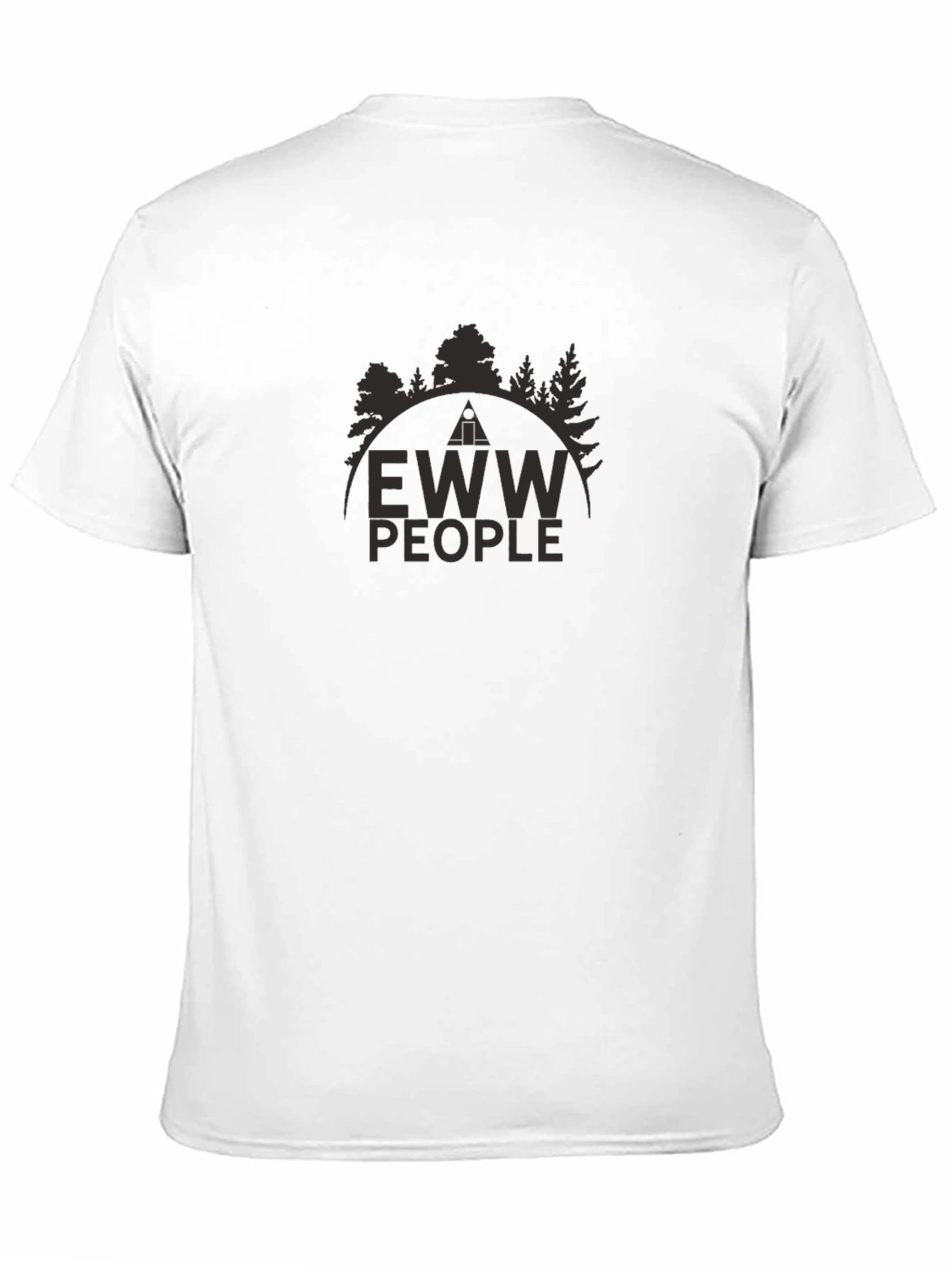 EWW People Camping Graphic Tee - Black Cotton T-Shirt