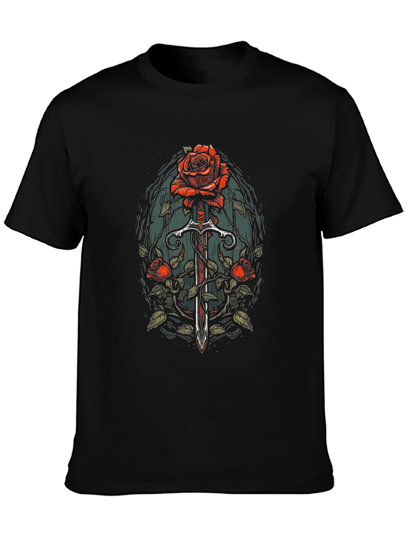 Rose & Sword Graphic T-Shirt