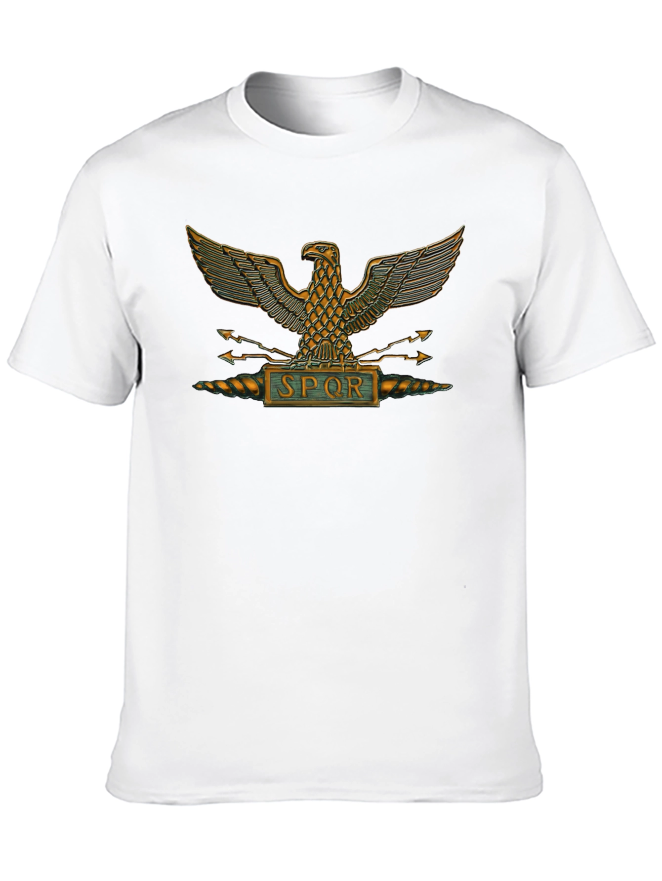 SPQR Roman Eagle T-Shirt - Black