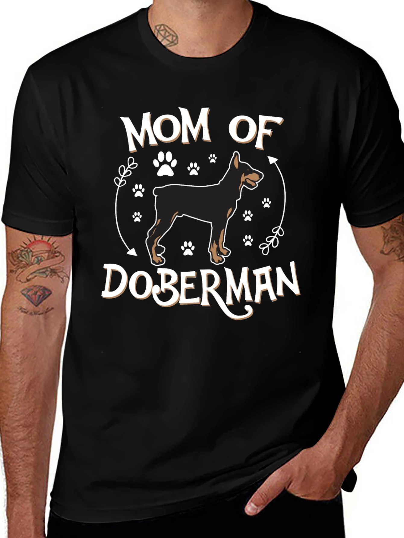 Mom of Doberman T-Shirt Dog Lover Tee