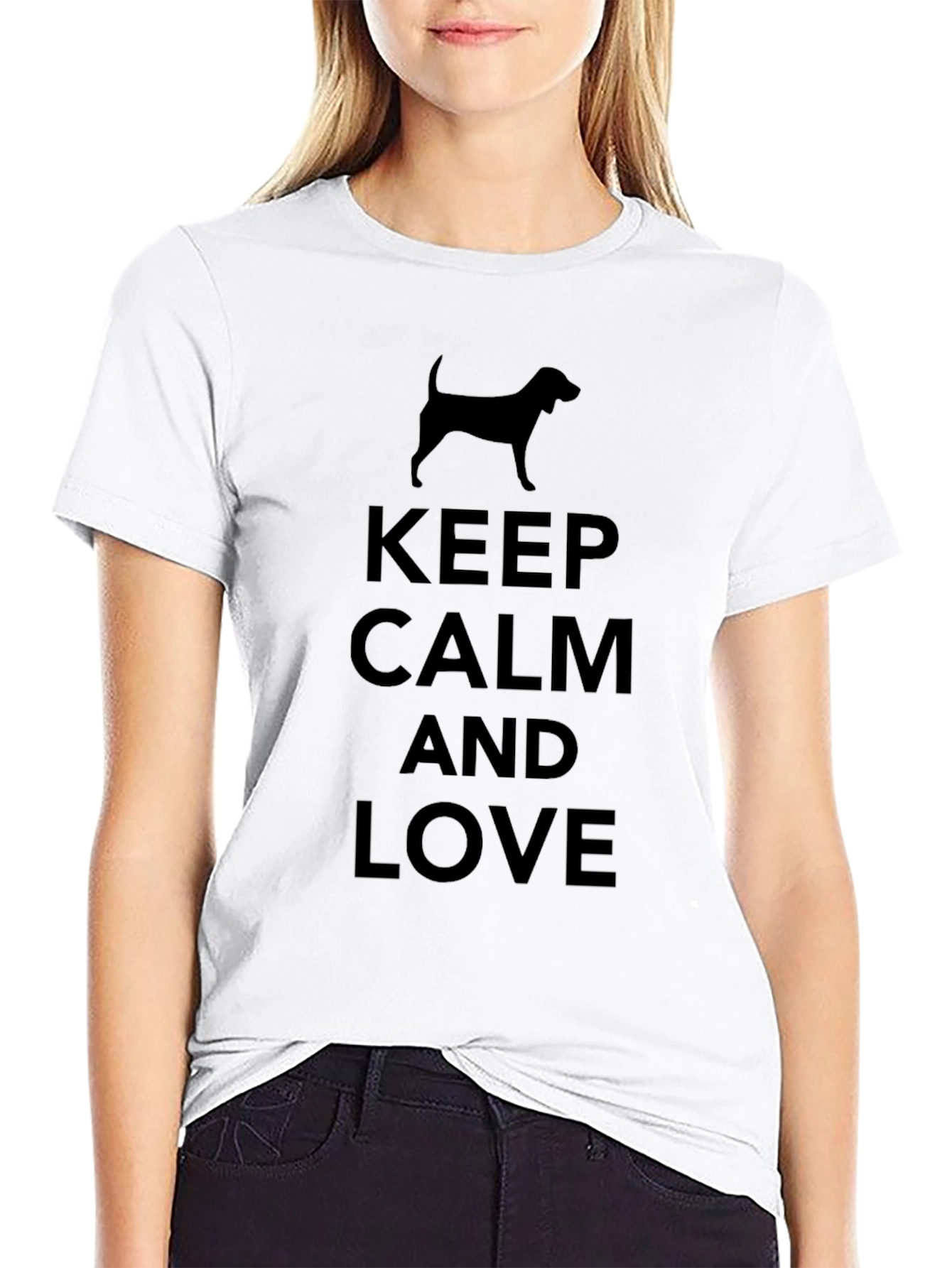 Keep Calm and Love Dogs Graphic Tee