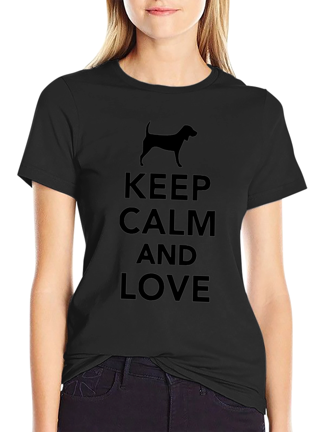 Keep Calm and Love Dogs Graphic Tee