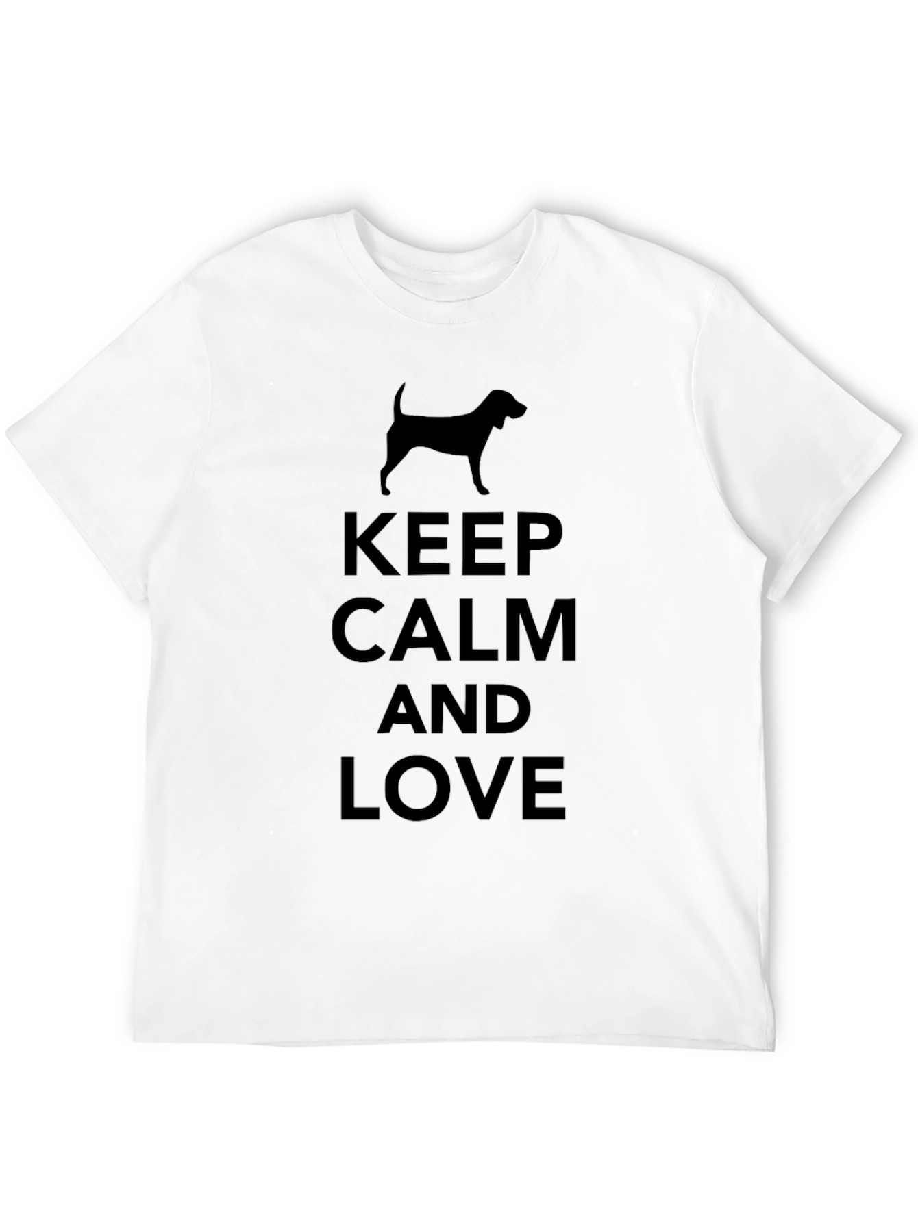 Keep Calm and Love Dogs Graphic Tee