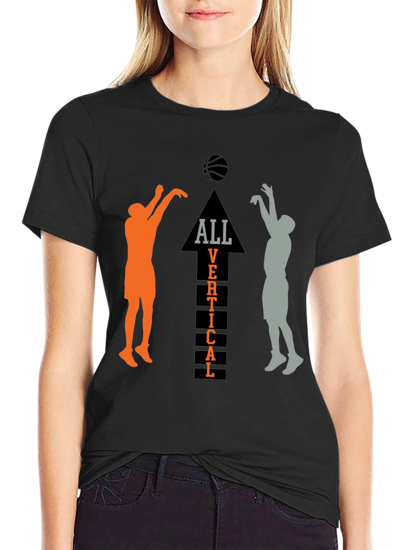 All Vertical Basketball Graphic Tee