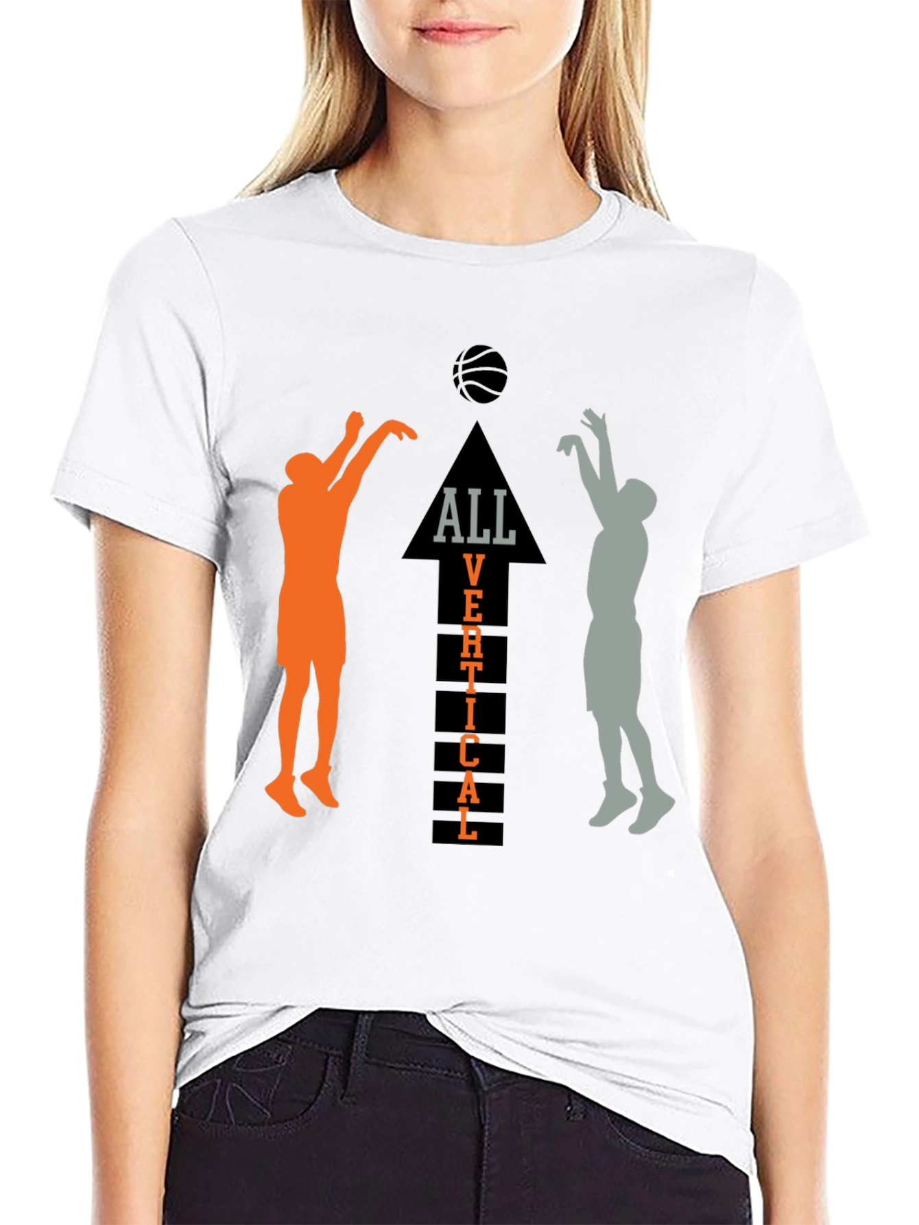 All Vertical Basketball Graphic Tee