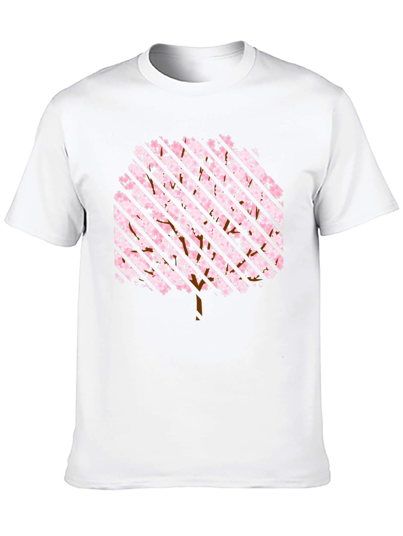 Sakura Tree Striped Graphic Tee