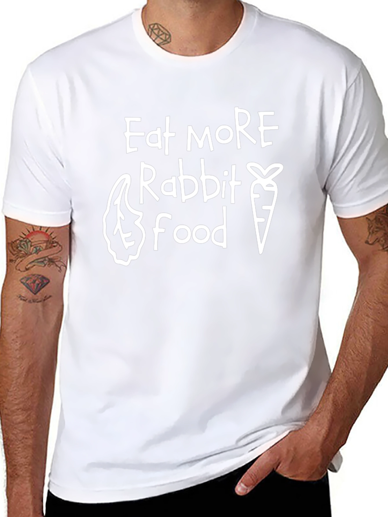 Eat More Rabbit Food Graphic Tee