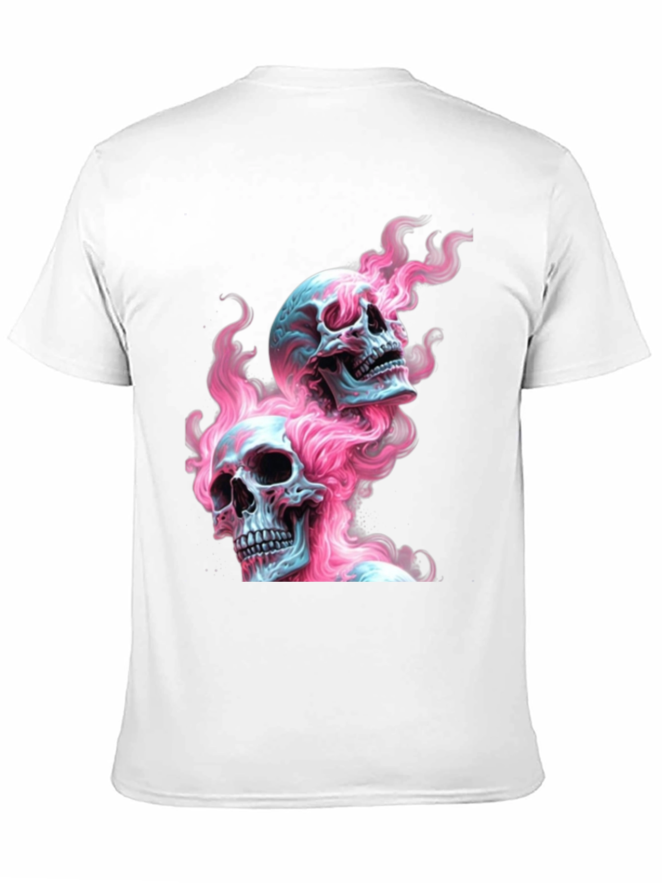 Skull Flames Graphic Tee - Edgy Fashion