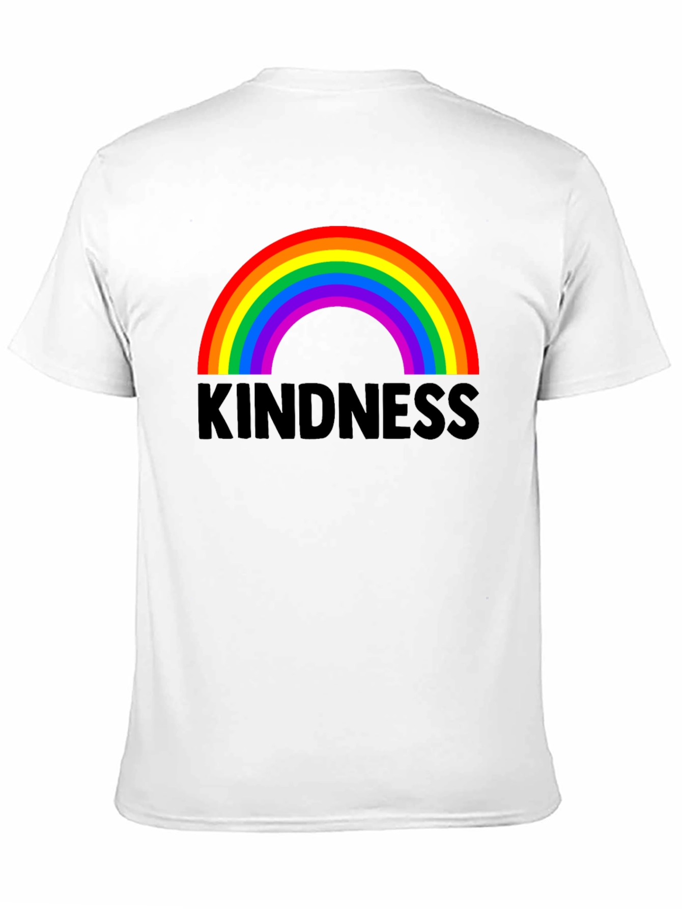 Kindness Rainbow Graphic Tee - Black