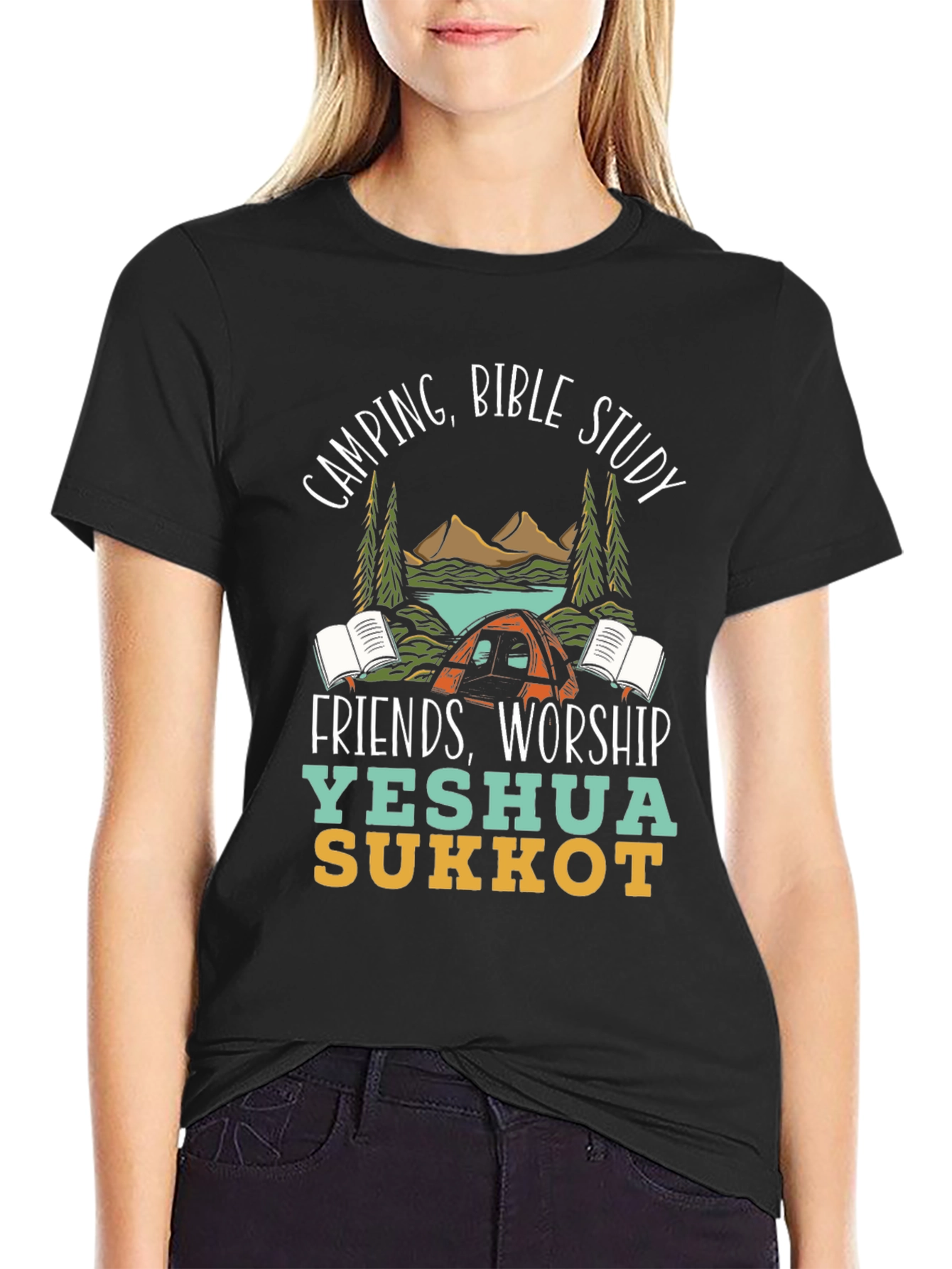 Camping Bible Study Yeshua Sukkot T-Shirt
