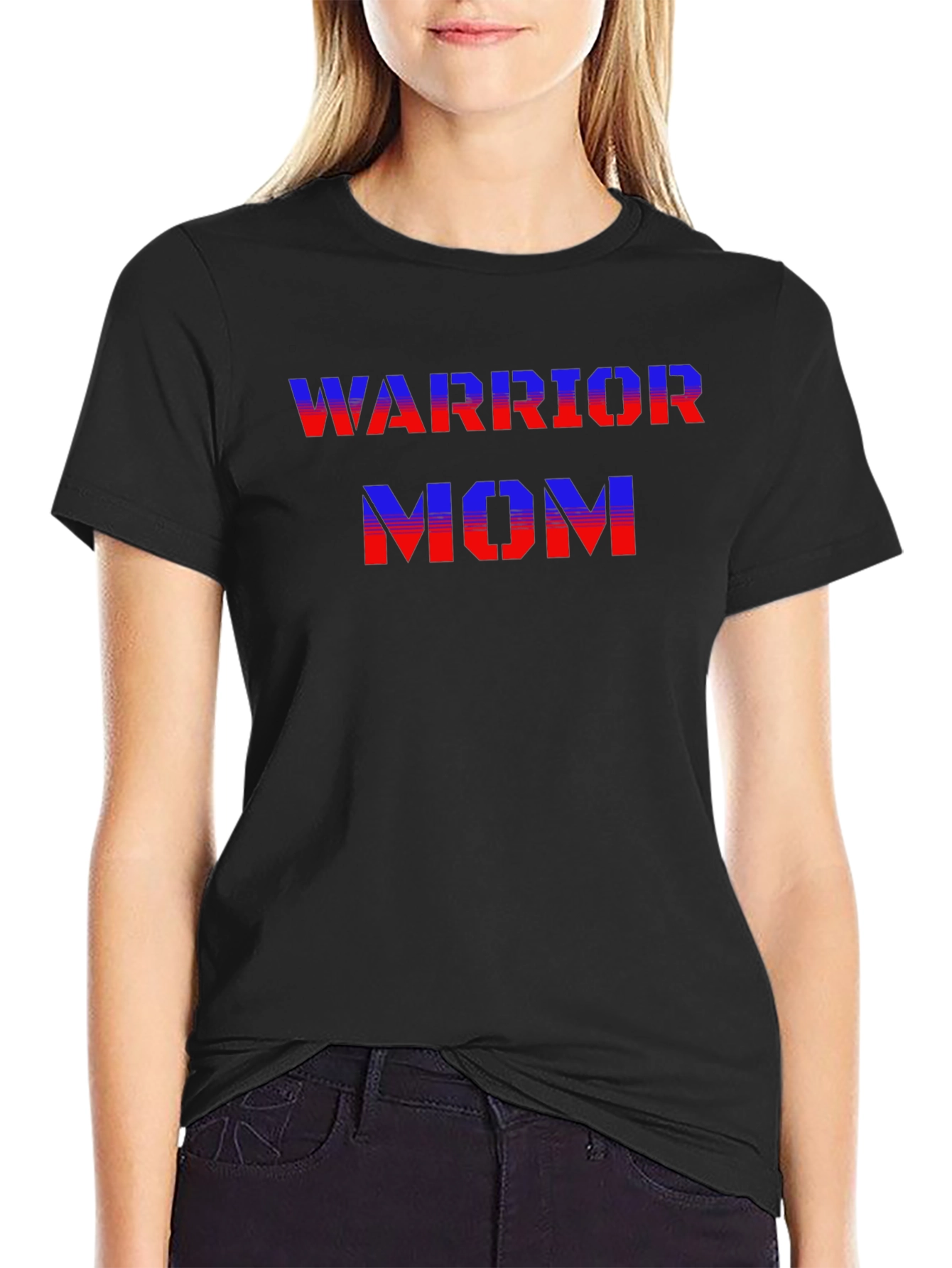 Warrior Mom Graphic T-Shirt - Strong Womens Tee