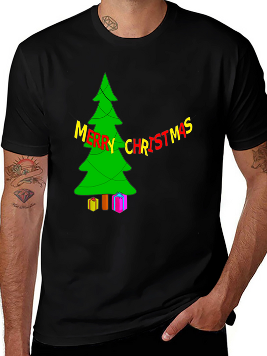 Festive Christmas Tree T-Shirt - Holiday Apparel