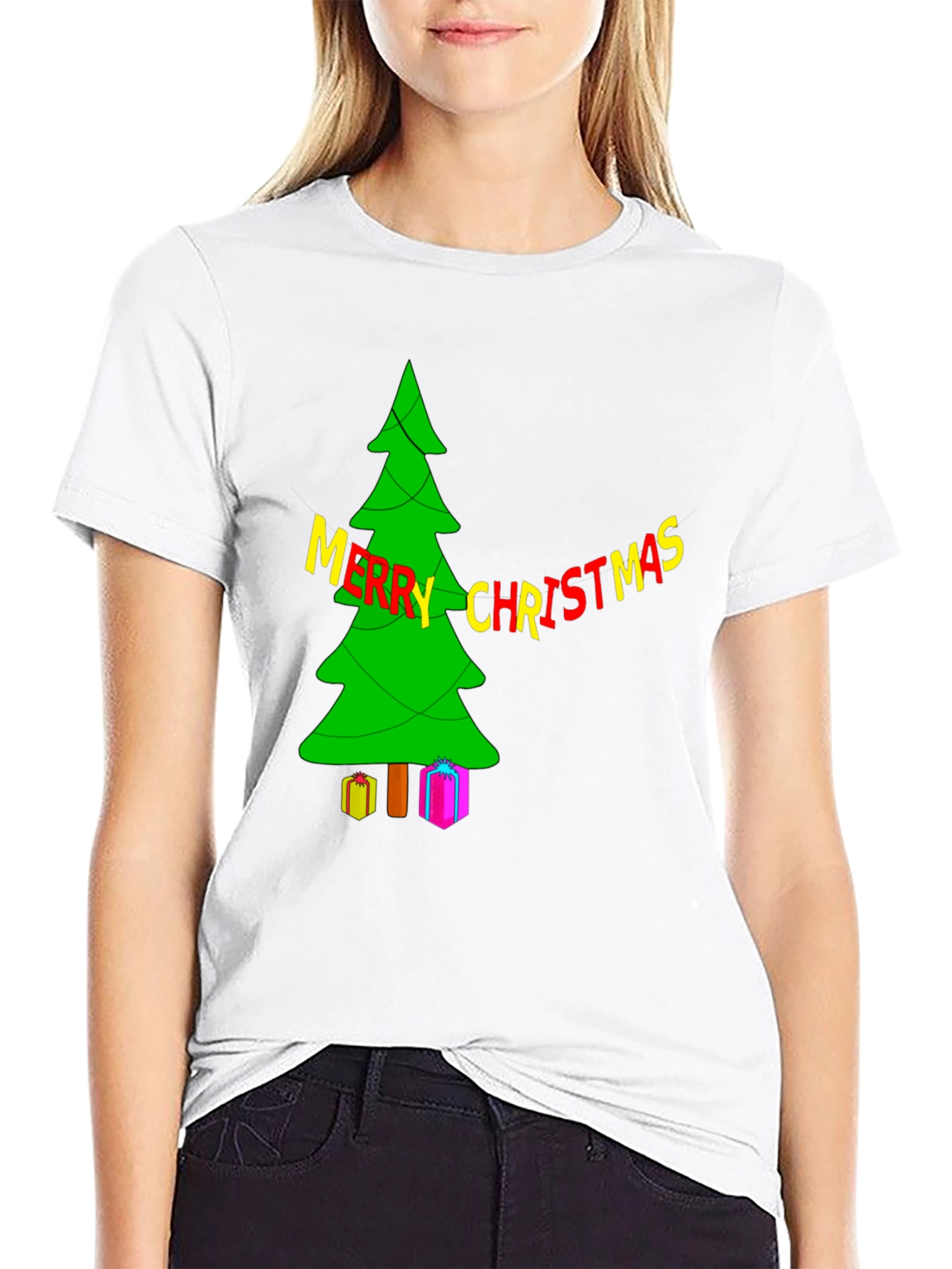 Festive Christmas Tree T-Shirt - Holiday Apparel