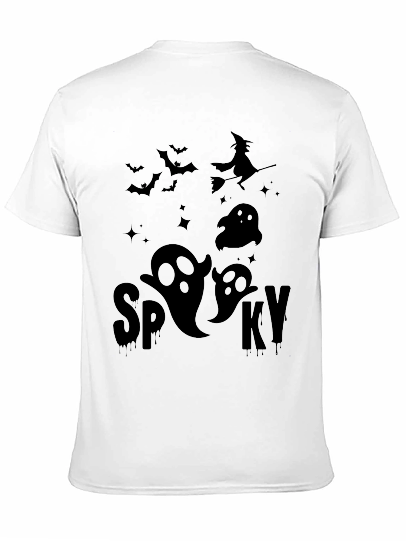 Spooky Season T-Shirt: Halloween Ghost & Witch Tee