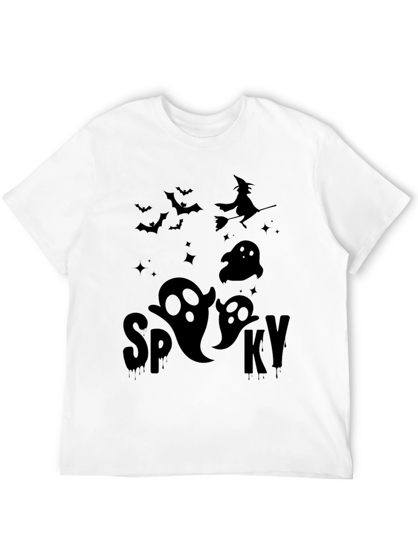 Spooky Season T-Shirt: Halloween Ghost & Witch Tee