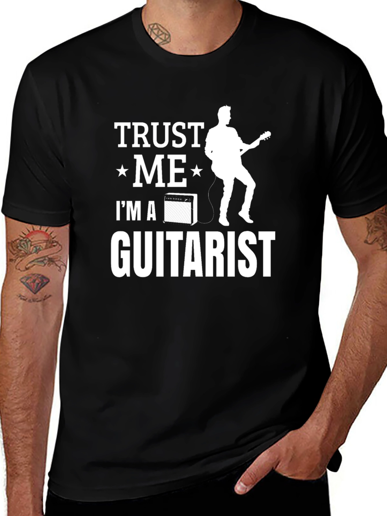 Trust Me Im A Guitarist Black T-Shirt