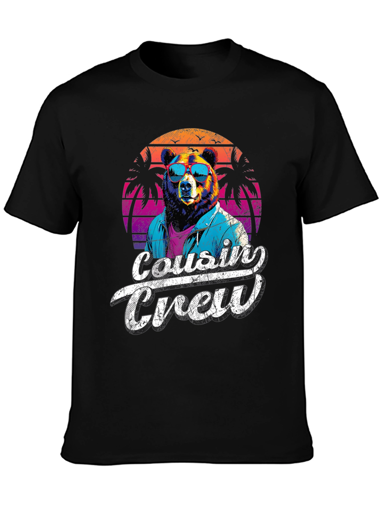 Cousin Crew Bear Retro T-Shirt