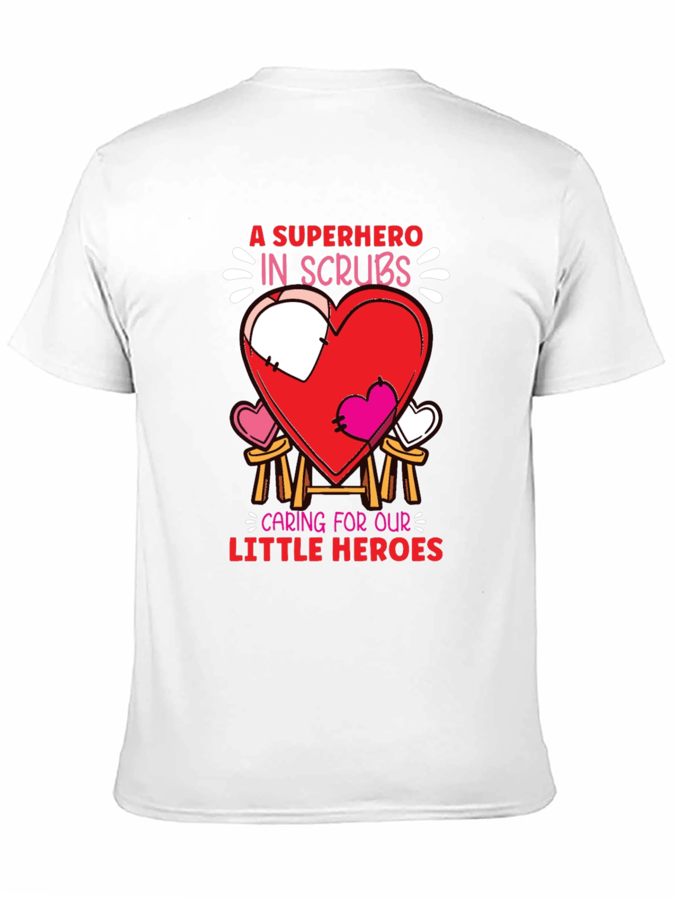 Superhero in Scrubs Graphic T-Shirt
