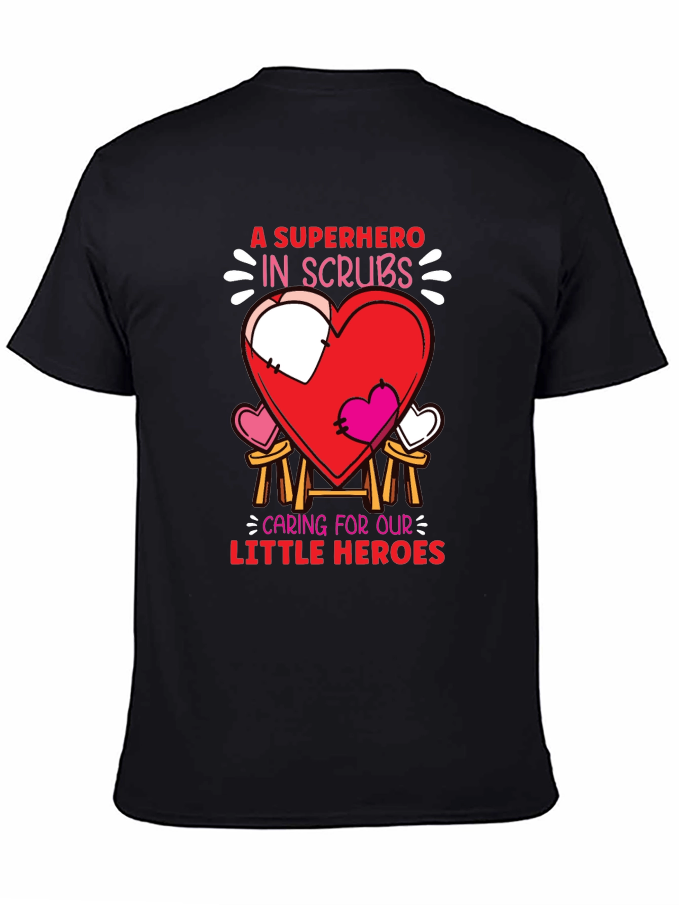 Superhero in Scrubs Graphic T-Shirt
