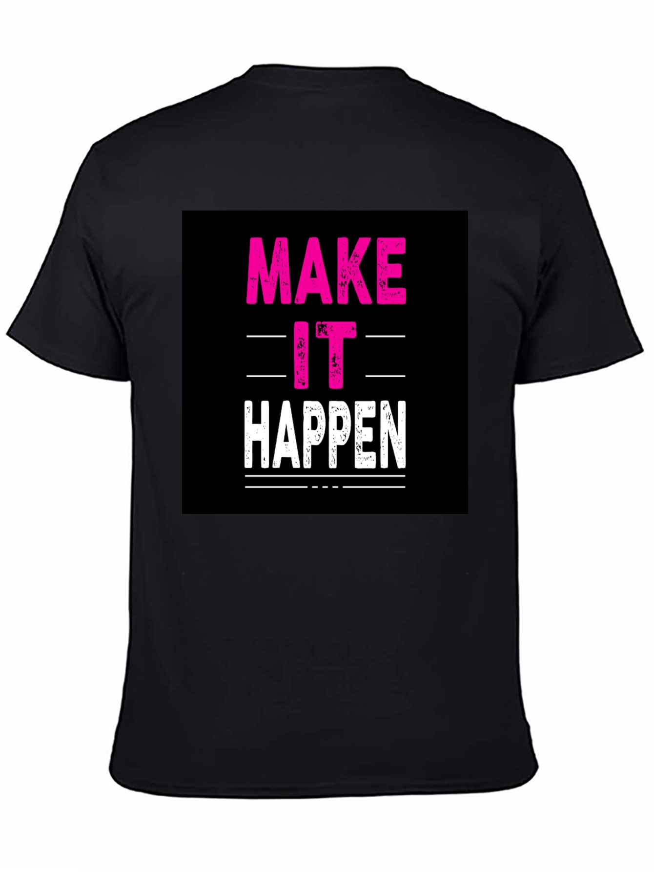 Make It Happen Black Graphic Tee