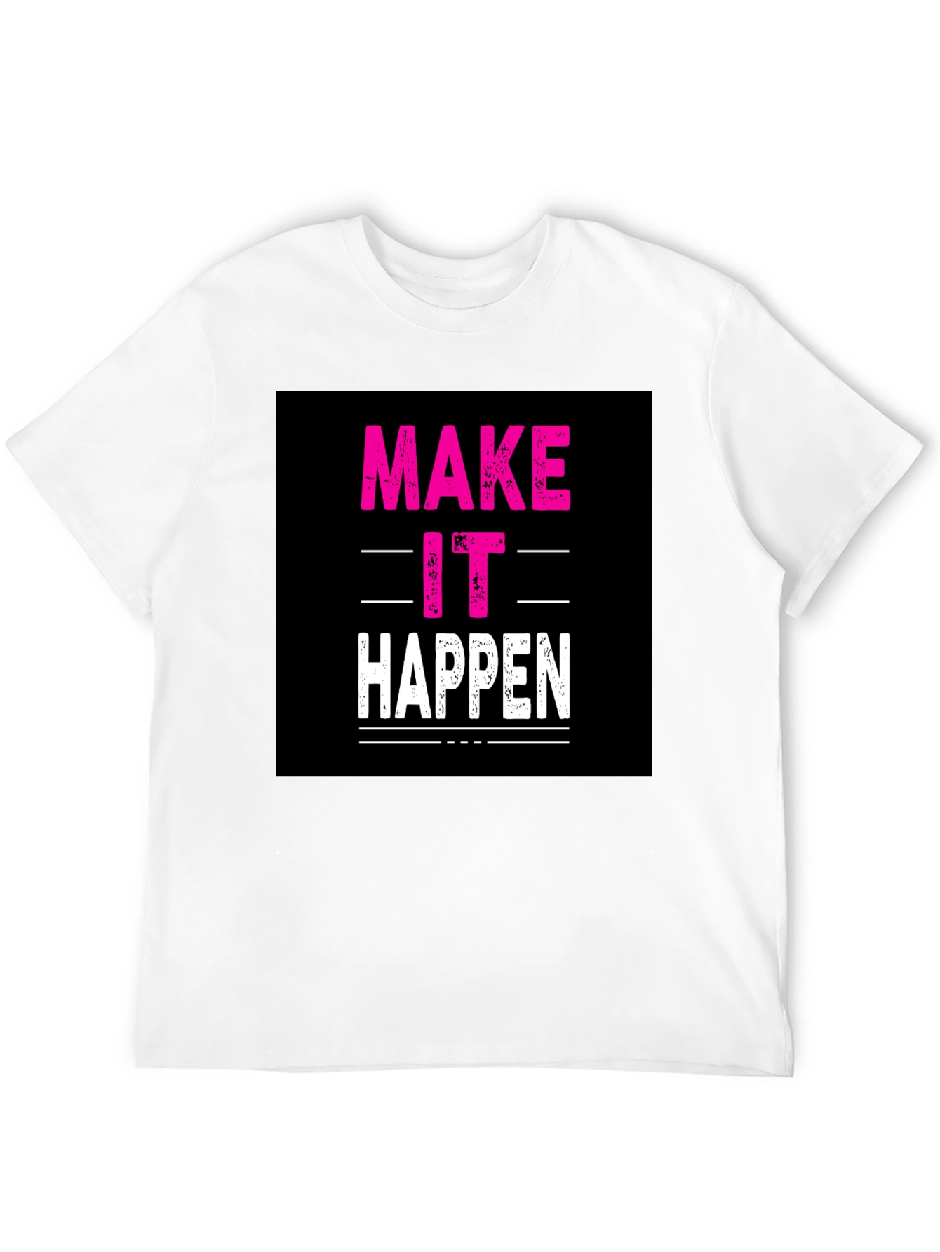 Make It Happen Black Graphic Tee
