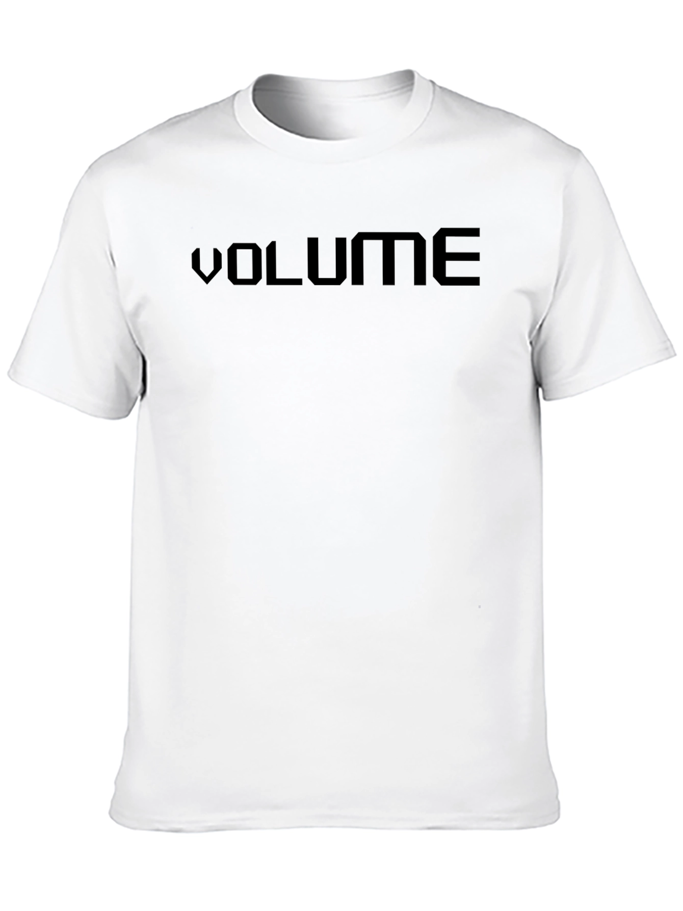 Volume Graphic Tee - Black Cotton Casual T-Shirt