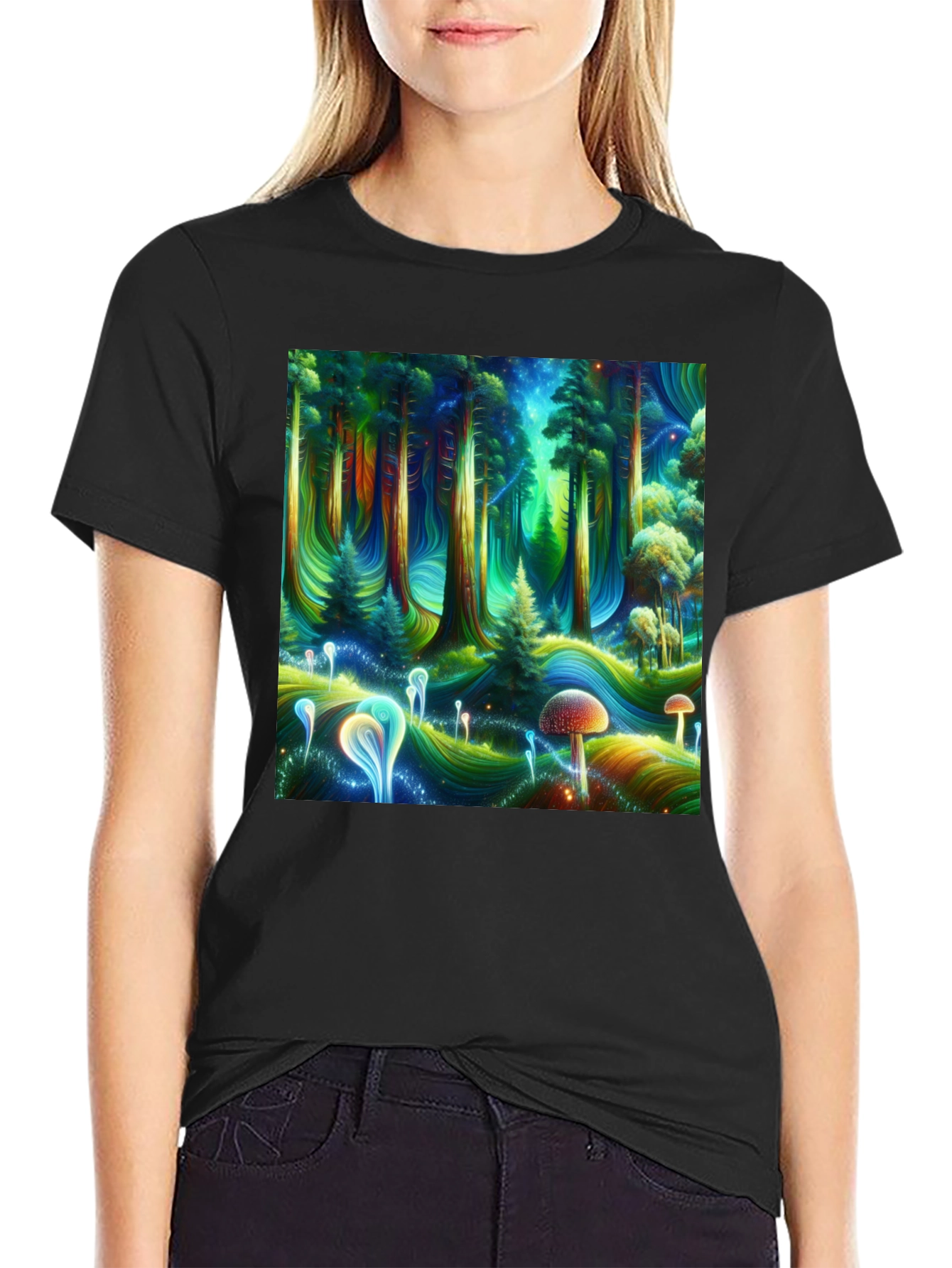 Psychedelic Forest Graphic Tee