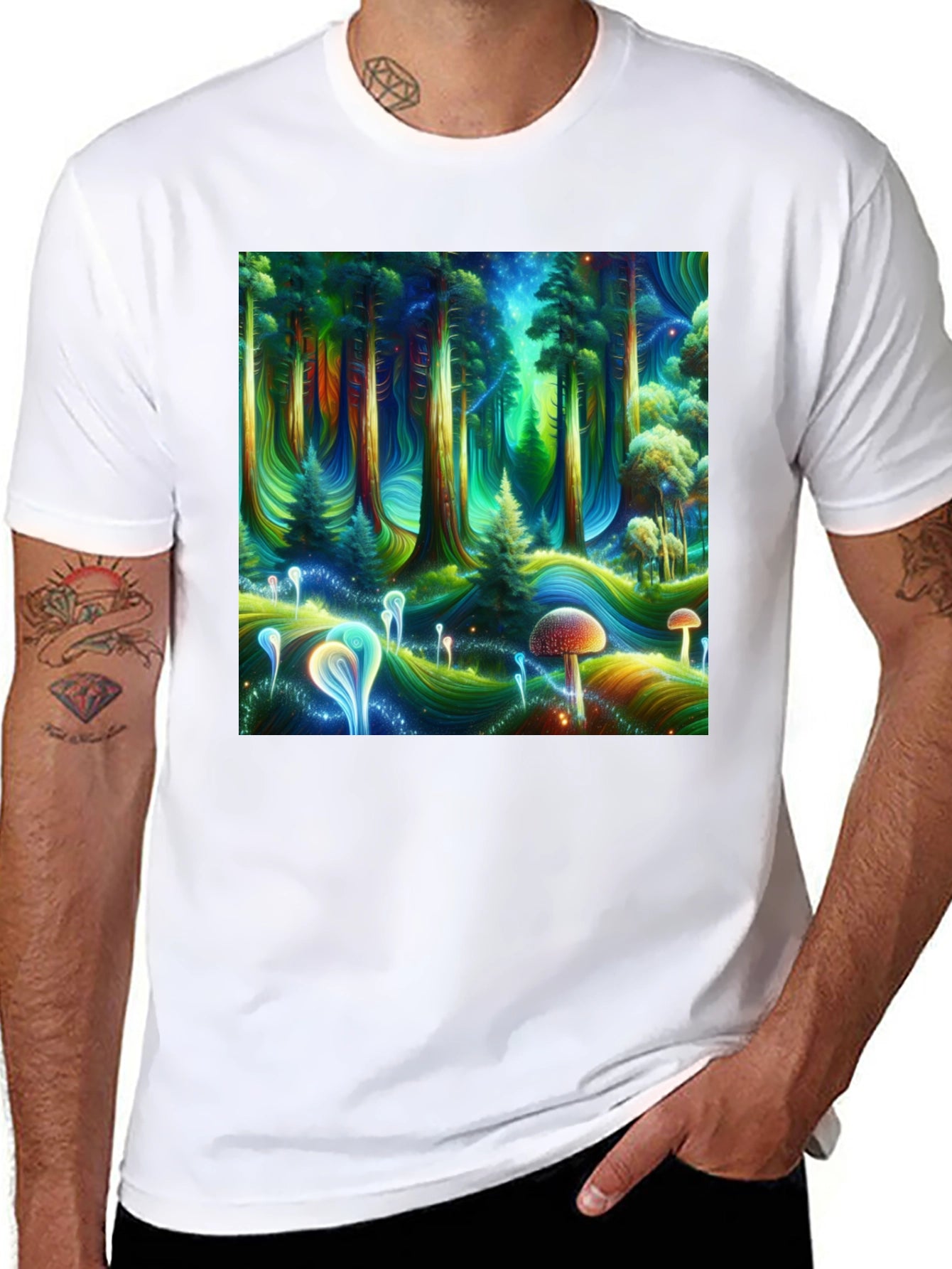 Psychedelic Forest Graphic Tee