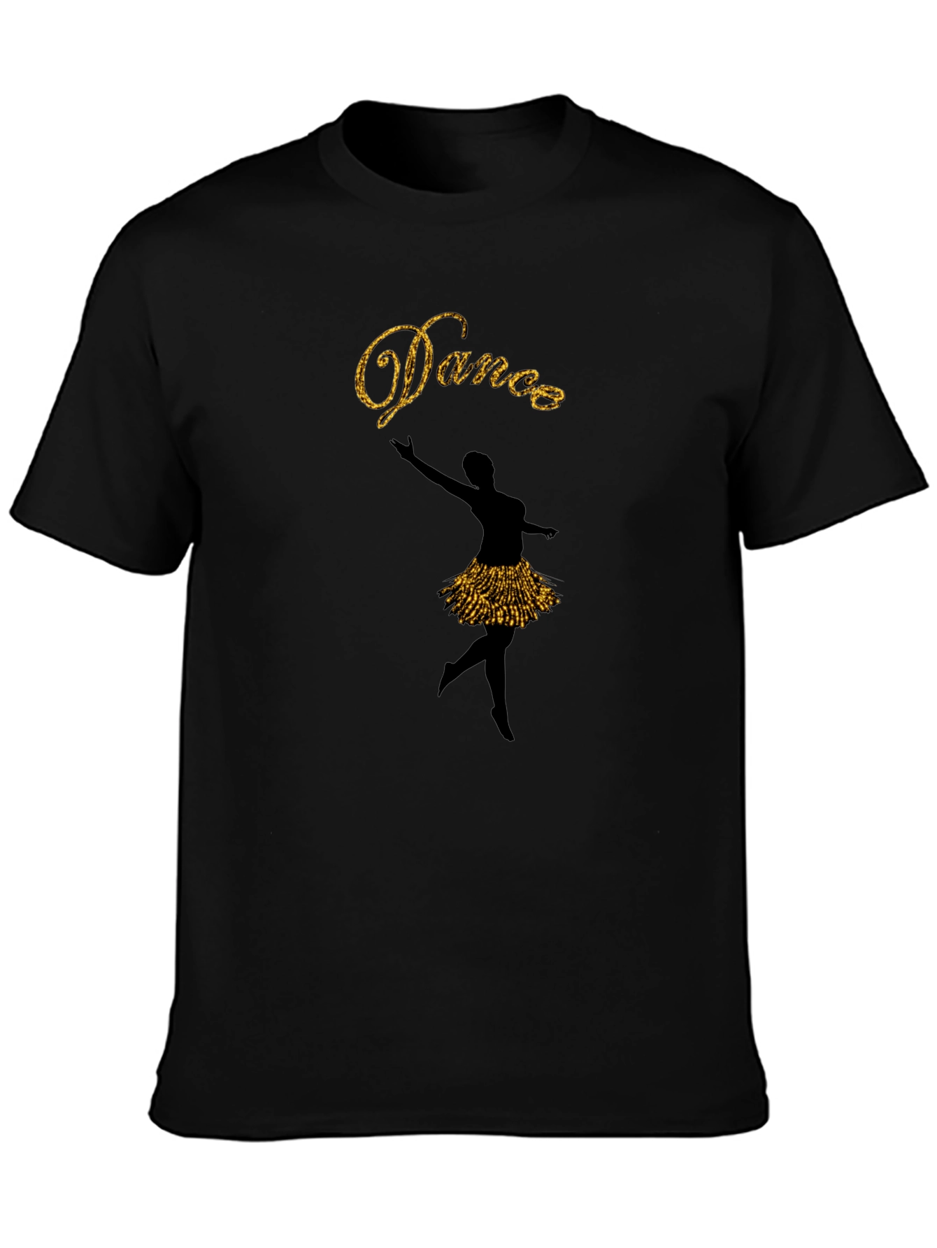 Dance Silhouette Graphic Tee - Black T-Shirt