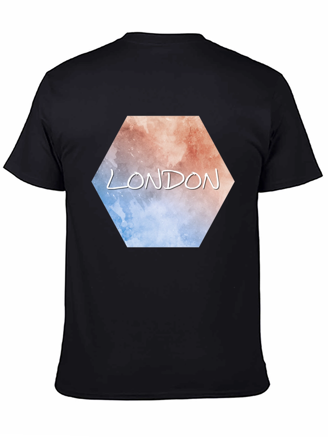 London Hexagon Graphic Black T-Shirt