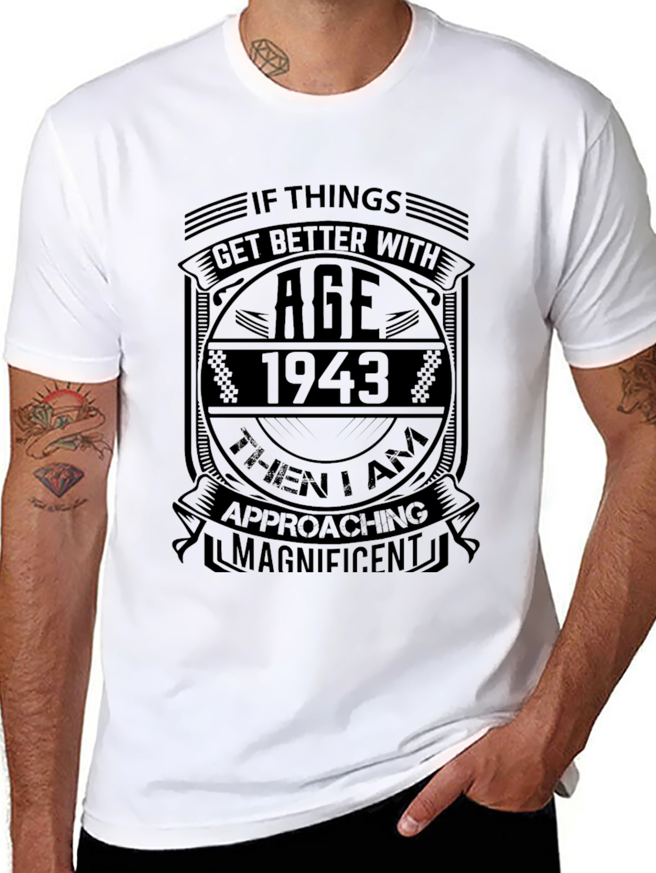 Funny 1943 Birthday T-Shirt - Get Better With Age