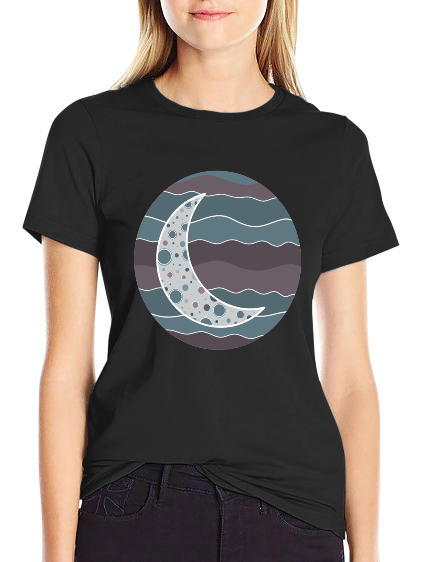Moon Phase Graphic Tee - Stylish & Unique Design