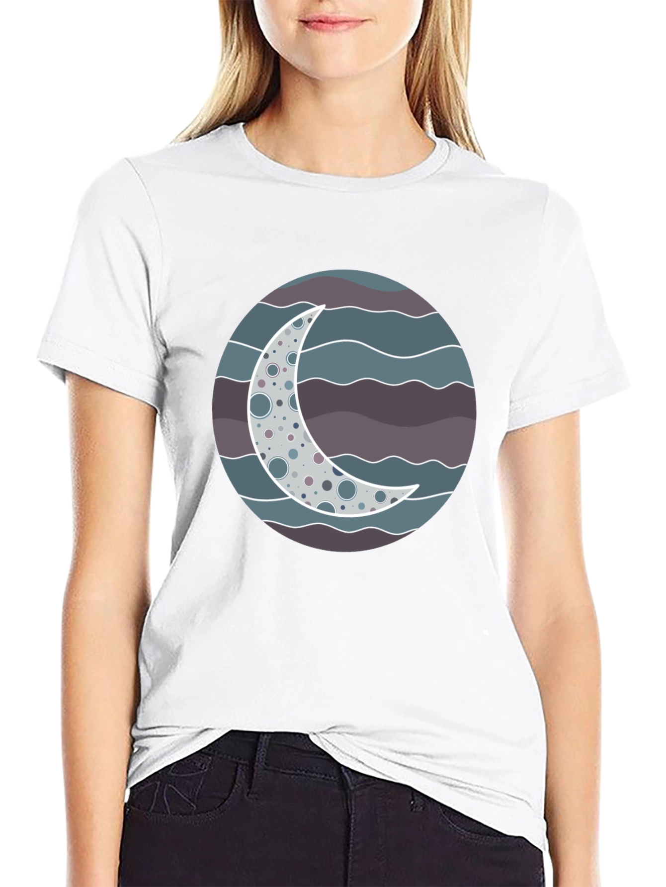 Moon Phase Graphic Tee - Stylish & Unique Design