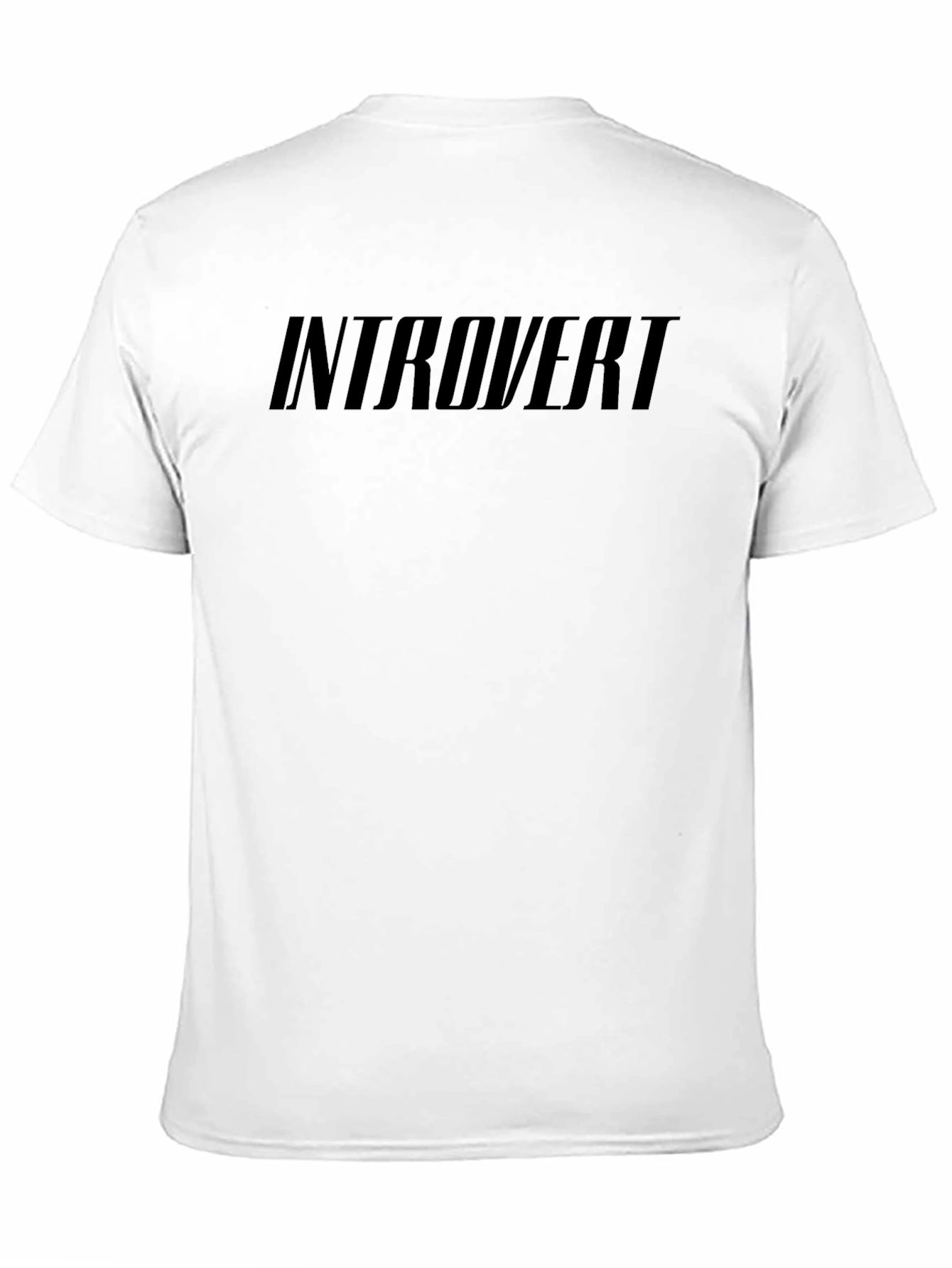 Introvert Black Graphic T-Shirt