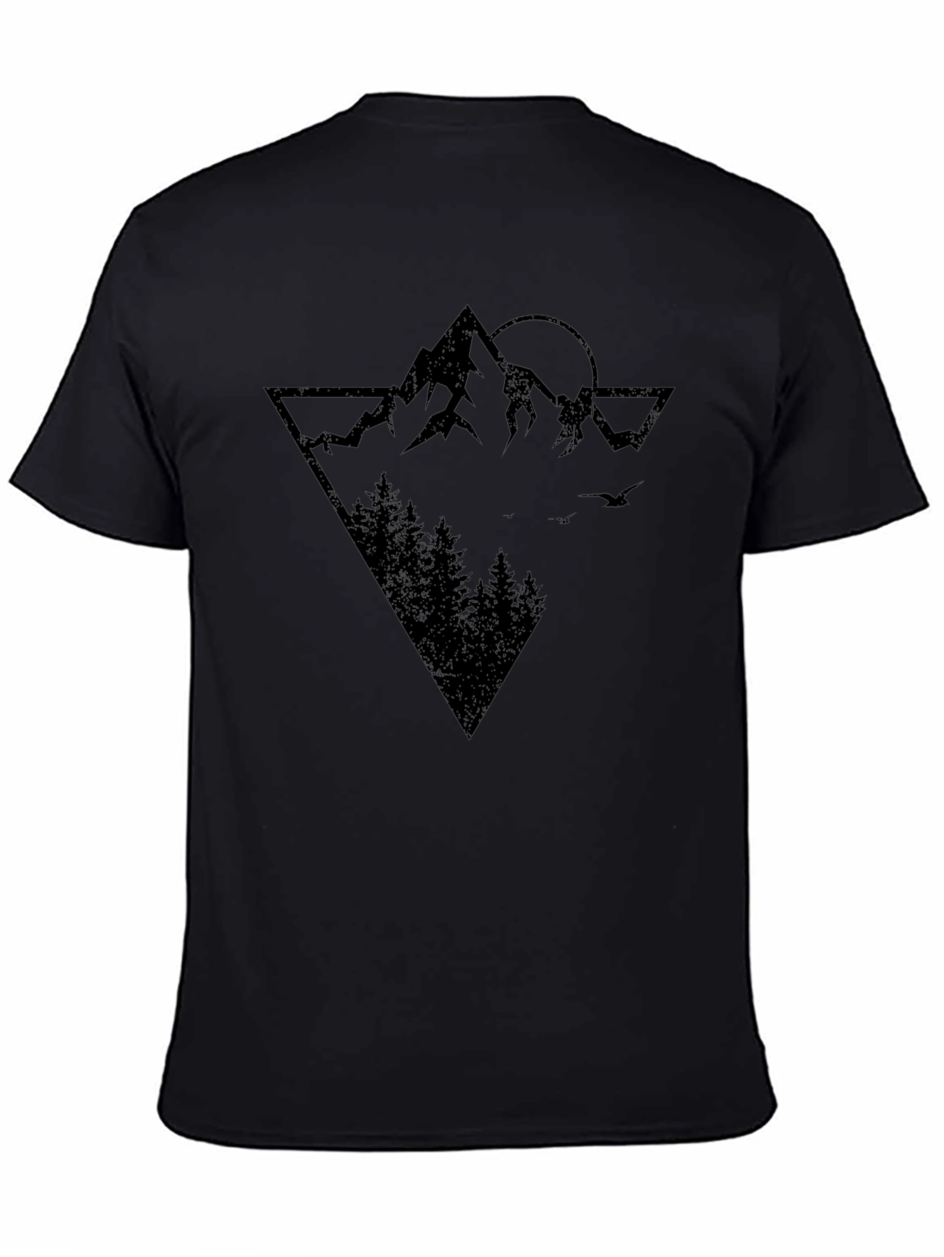 Mountainscape Graphic Print T-Shirt