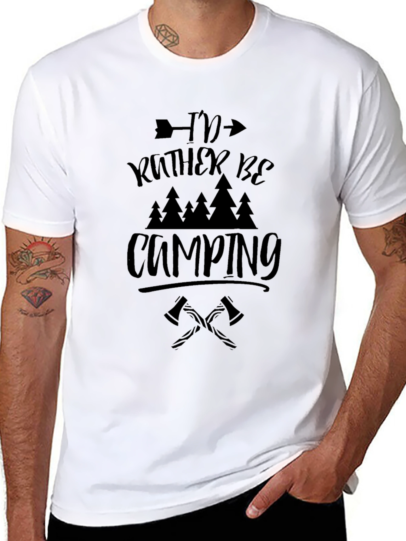 Camping Graphic Tee - Id Rather Be Camping