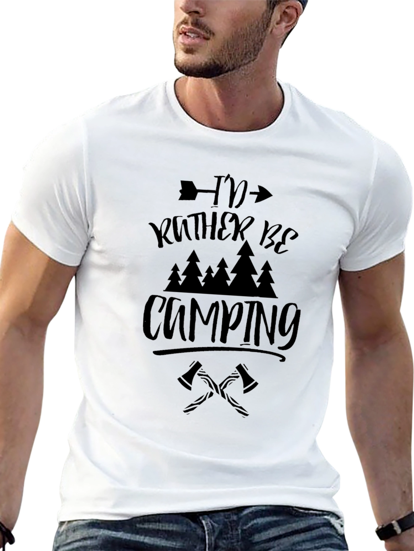 Camping Graphic Tee - Id Rather Be Camping