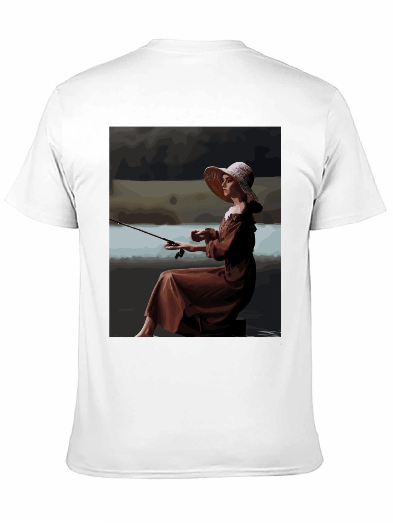 Fishing Lady Graphic Tee - Unique Stylish Design