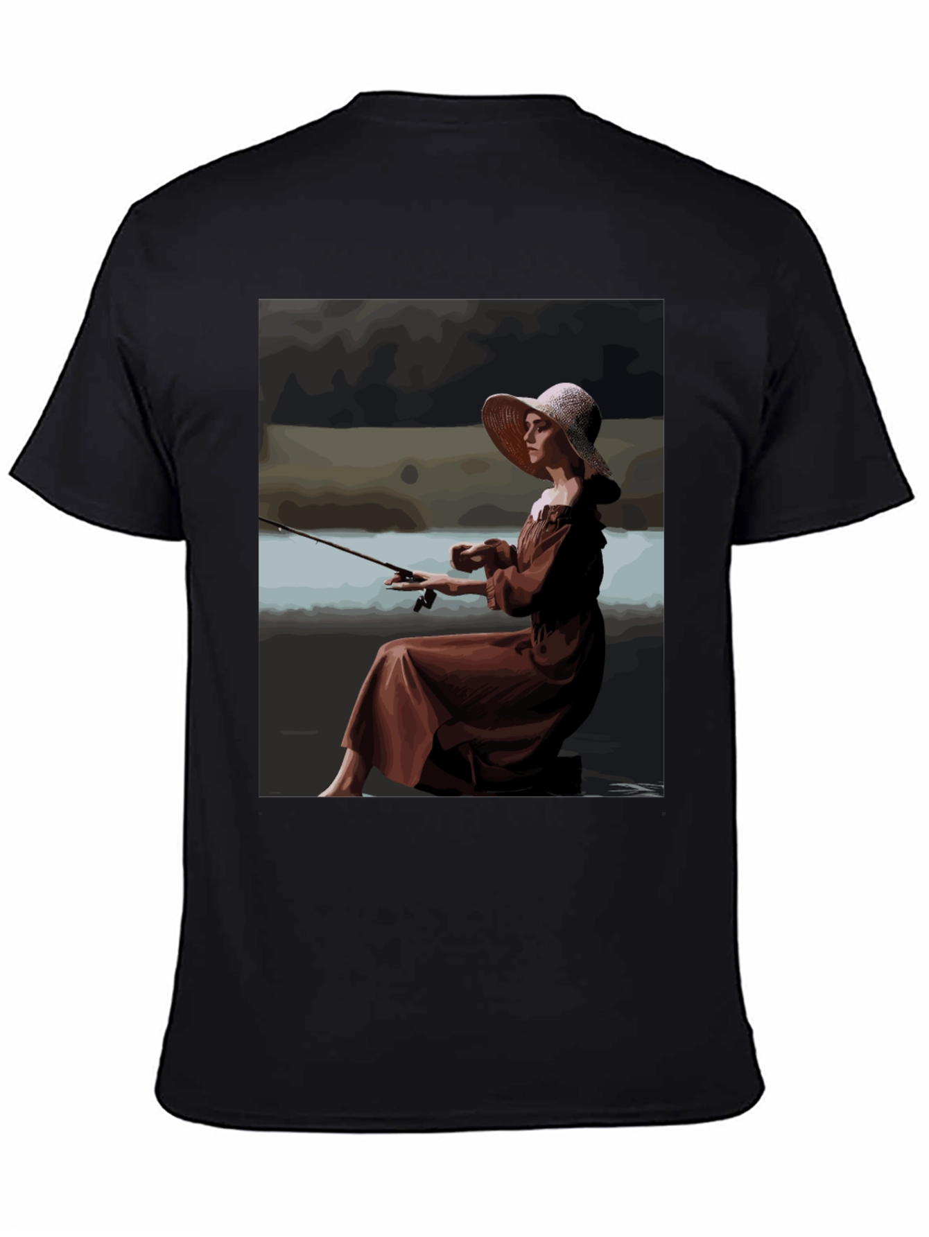 Fishing Lady Graphic Tee - Unique Stylish Design