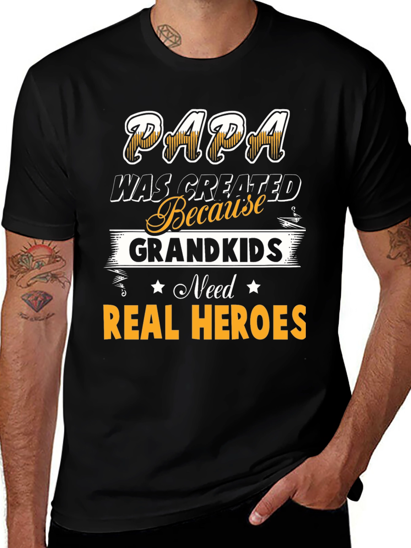 Papa Real Heroes T-Shirt