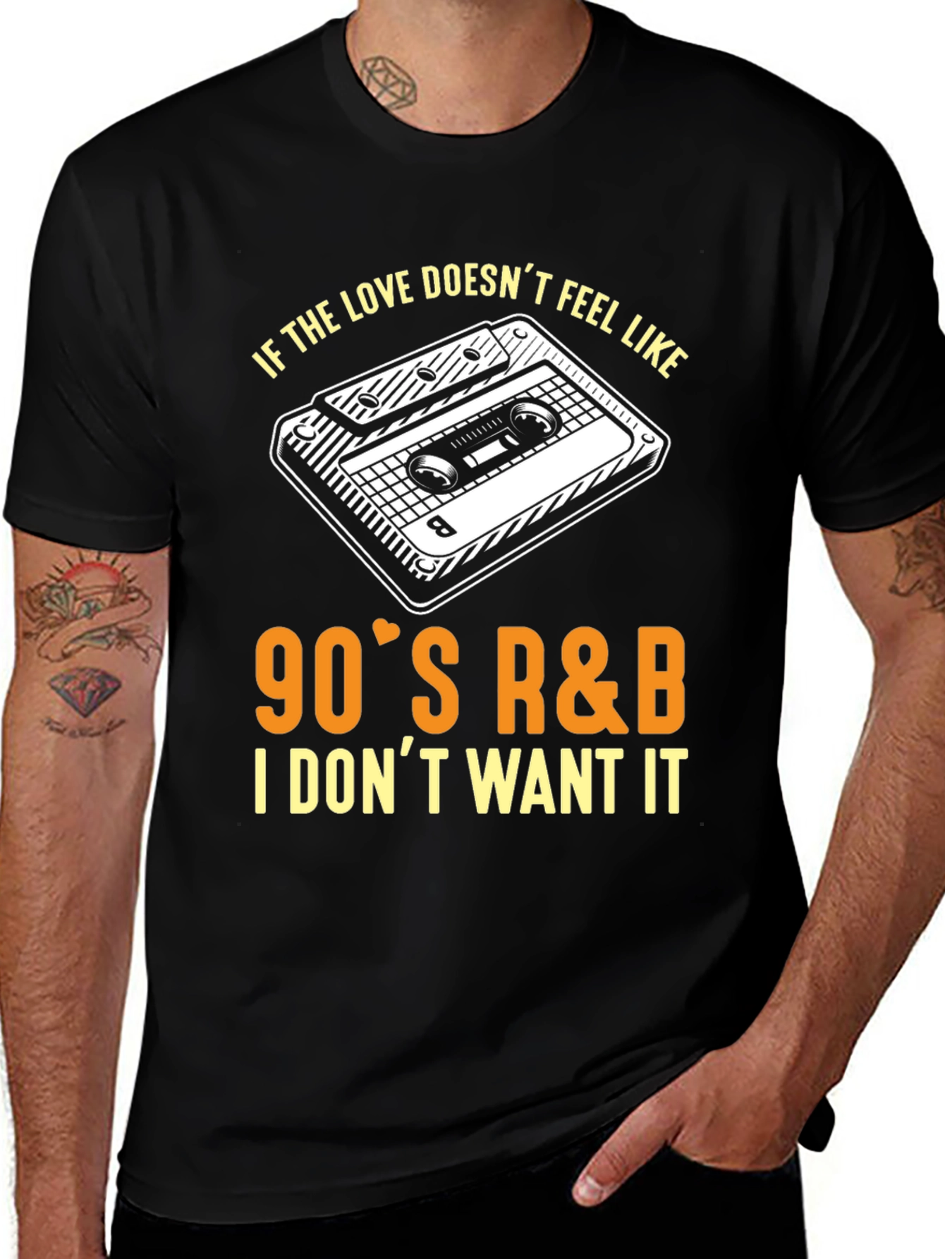 90s R&B Cassette Tape Graphic T-Shirt