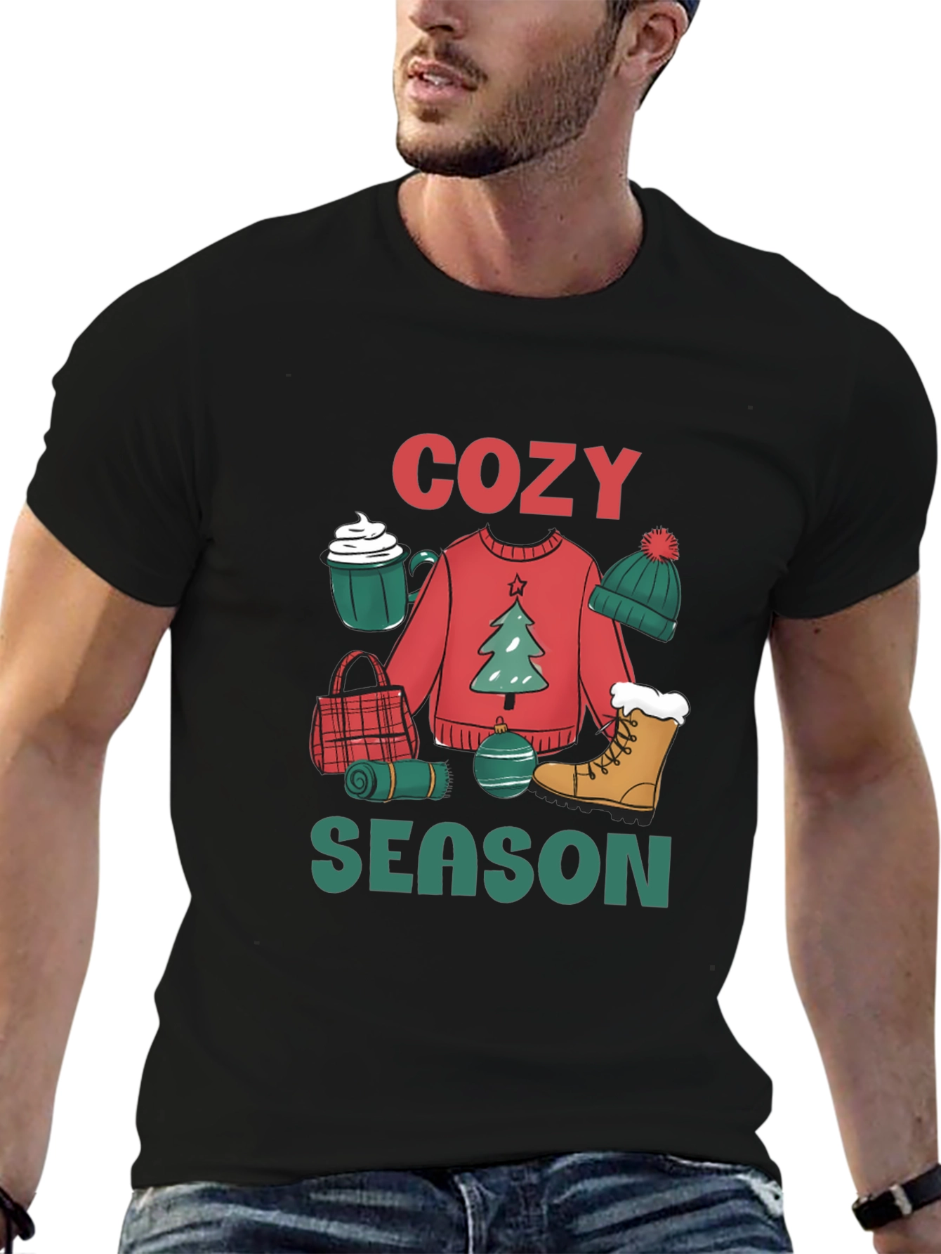 Cozy Season Holiday Graphic T-Shirt